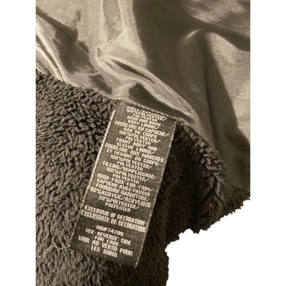 Steve Madden Girl’s Puffer‎ Jacket With Removable Faux Fur Hood Size 6X Black - Picture 7 of 7